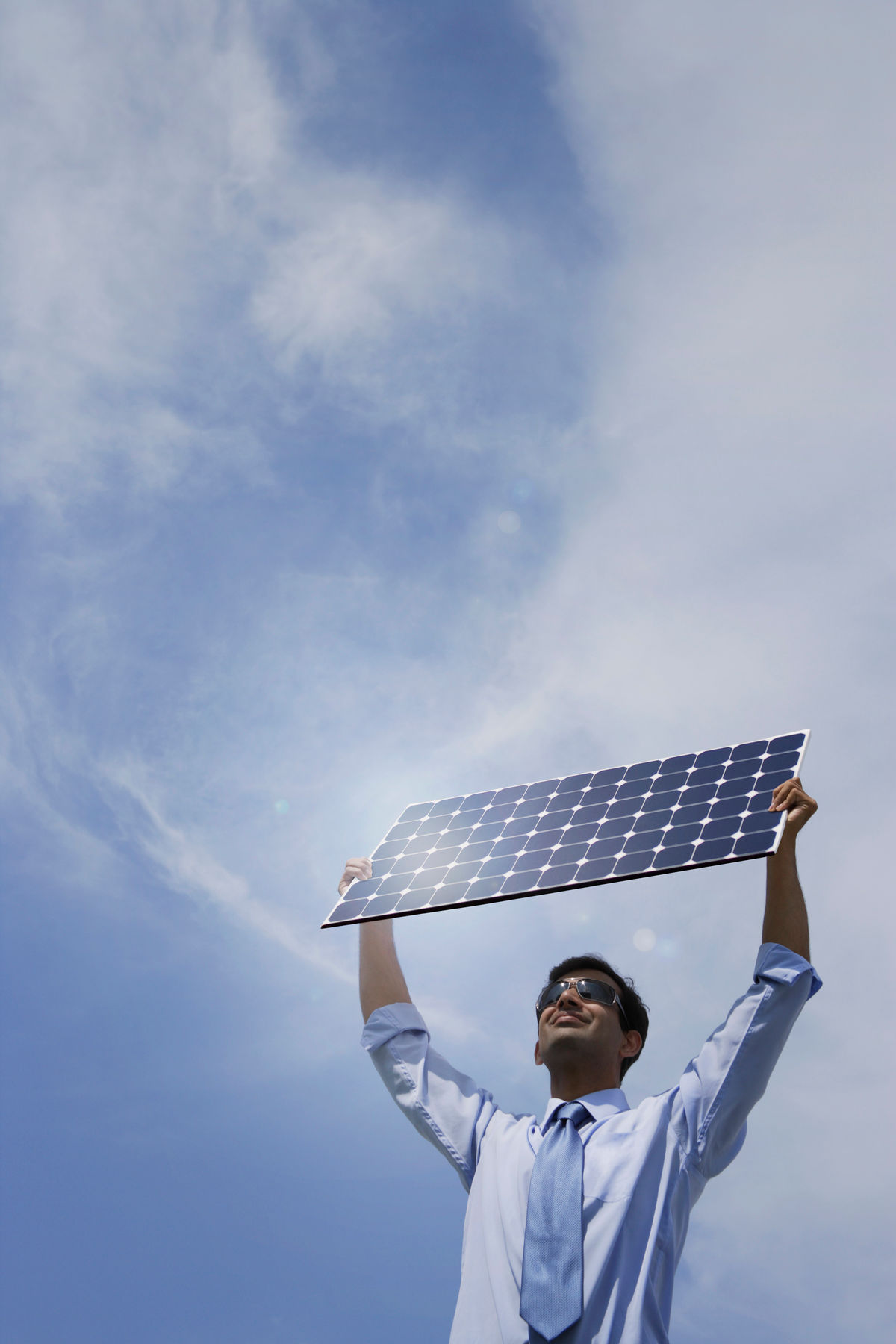 Solar panels field